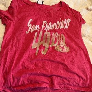 Team Apparel Red San Francisco 49ers Women's Top